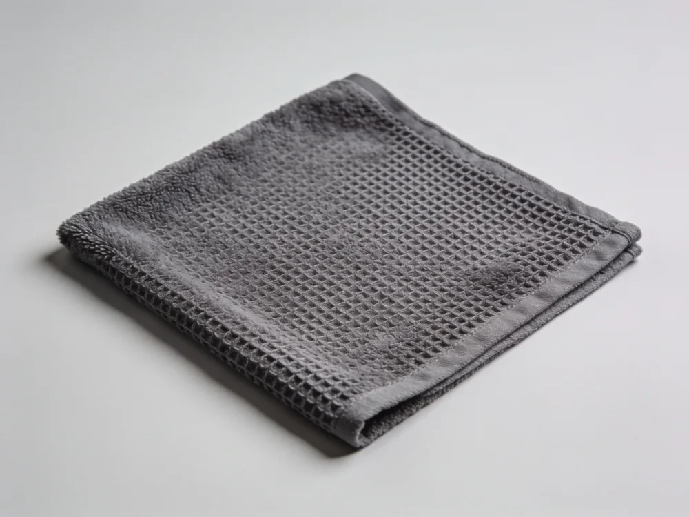 Waffle drying cloth — Charcoal · 40 × 40 cm